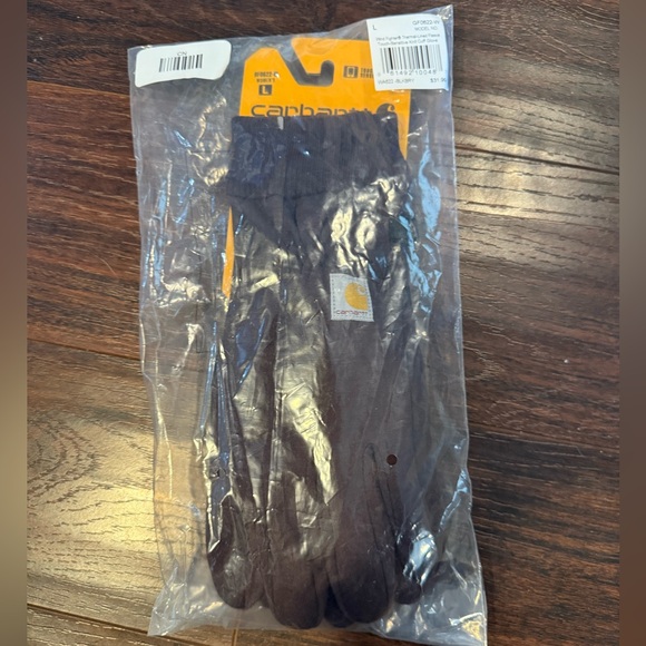 Carhartt Black Wind Fighter Thermal Lined Fleece Knit Cuff Glove- WOMENS LARGE - Picture 3 of 3